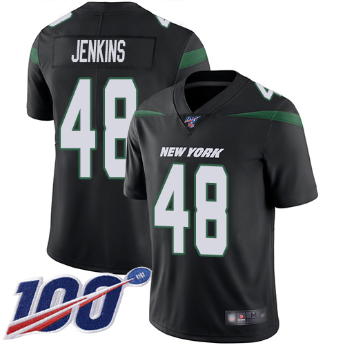 New York Jets Limited Black Youth Jordan Jenkins Alternate Jersey NFL Football #48 100th Season Vapor Untouchable->youth nfl jersey->Youth Jersey